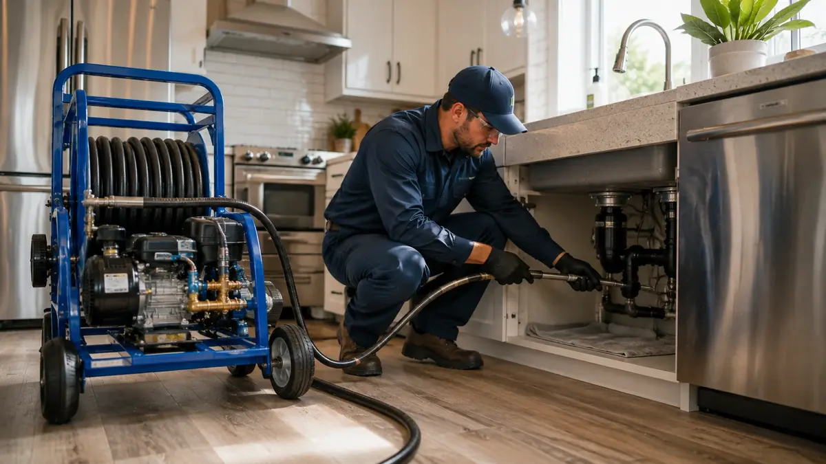 Kitchen Drain Hydro Jetting in Birds Landing
