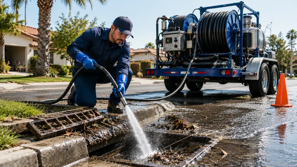 Storm Drain Hydro Jet Cleaning in Birds Landing